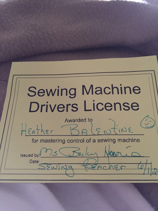 Sewing Machine License
